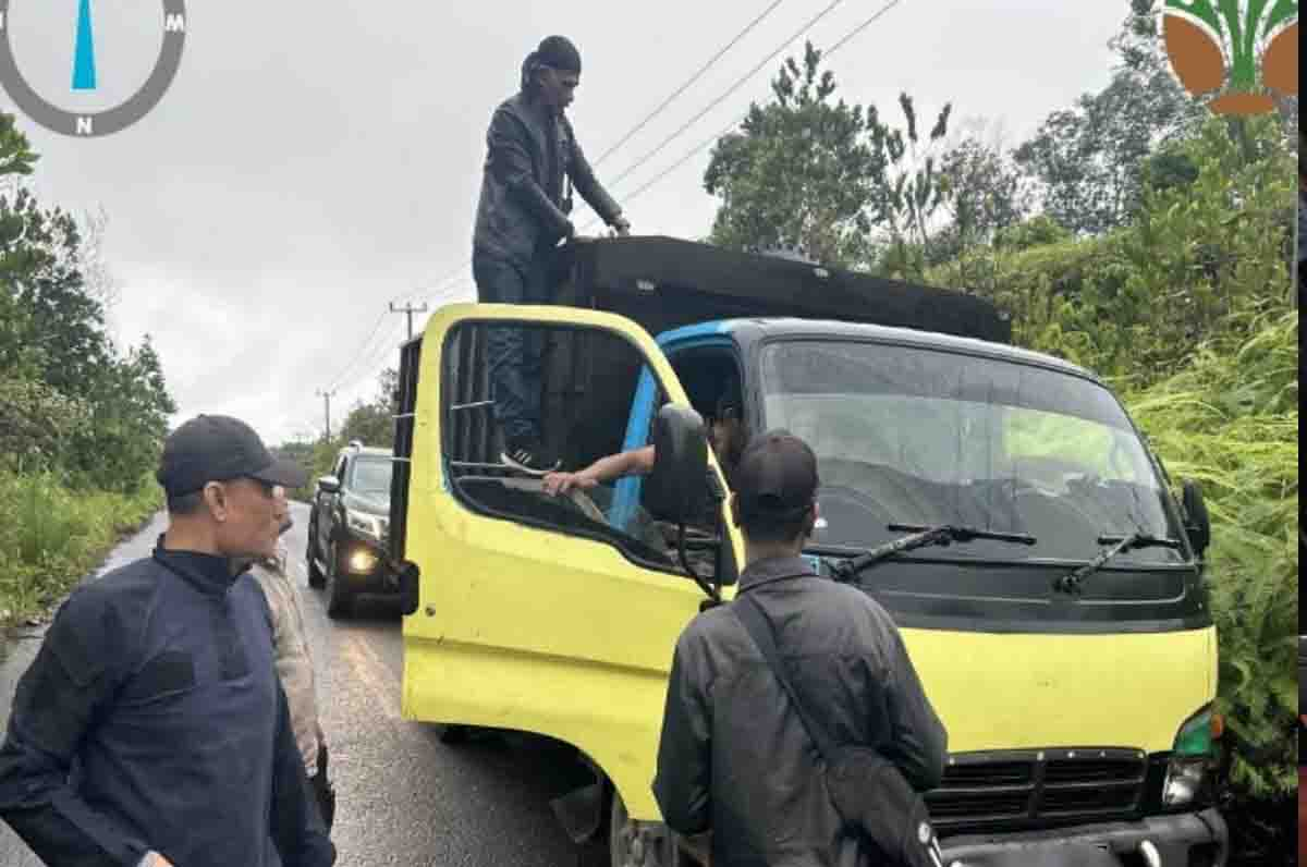 Truk Bermuatan Kayu Ilegal dari Suaka Margasatwa Kerumutan Diamankan