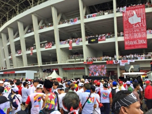 GoRiau Massa Kampanye Jokowi-Maruf Tak Tertampung SUGBK