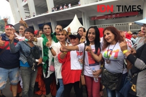 GoRiau Komunitas Waria Ikut Ramaikan Kampanye Akbar Jokowi-Maruf