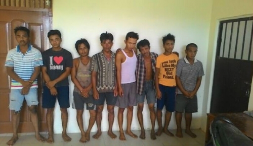 Polisi Tangkap Delapan Penjudi Sambil Narkoba di Perumahan Karyawan PT MAL