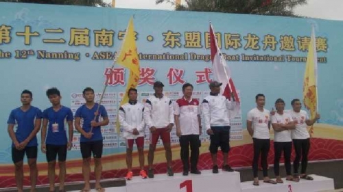 Kembali, Tim Dragon Boat Juara Umum di Tiongkok