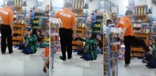 Pria yang Tendang Kepala Ibu-ibu di Minimarket Ternyata Polisi Berpangkat AKBP