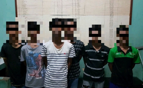 2 Remaja dan 4 Pelaku Kawanan Maling Spesialis Ritel Alfamart dan Indomaret di Pekanbaru Ditangkap Polisi