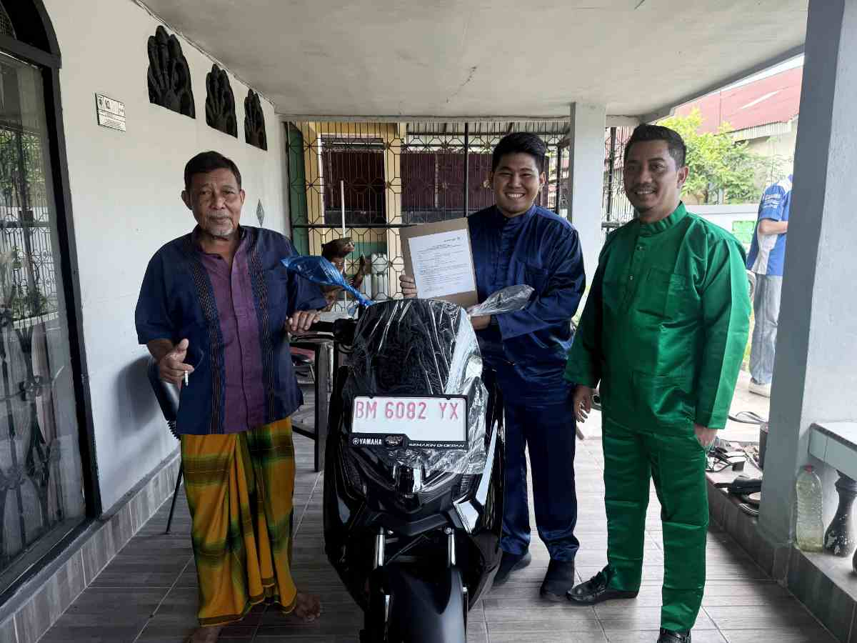 Simpan Dana di BRK Syariah, Syafaruddin Bawa Pulang Nmax dari Program Bedelau