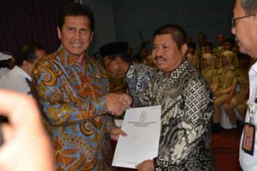 Bupati Terima 6 Lulusan STTD Mengabdi di Bengkalis