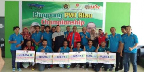 Pingpong PWI Riau Championship, Wartawan Menangkan Empat Sepeda