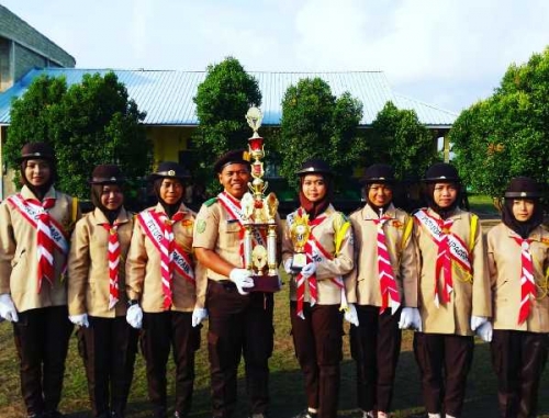 Jadi yang Terbaik, SMK An-Nur Kuala Selat Inhil Raih Juara Umum I Pramuka Tergiat se-Kwarran Kateman