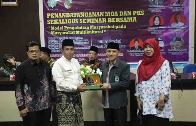 6 Fakultas UIN Suska Riau Bersama Dinas Sosial Pekanbaru Jalin Kerja Sama