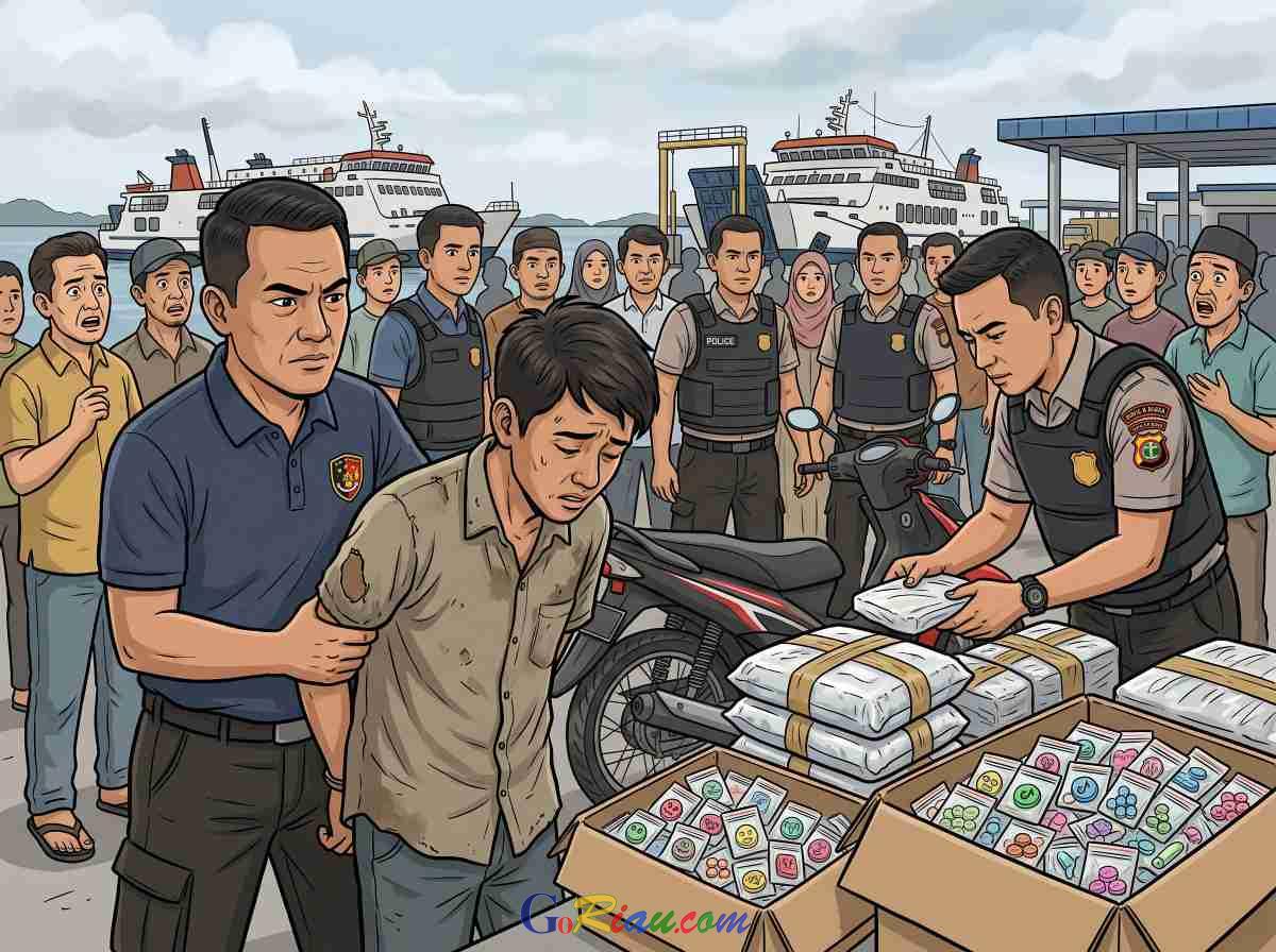 Polisi Gagalkan Peredaran 29 Kg Sabu di Bengkalis, Empat Terduga Kurir Diringkus