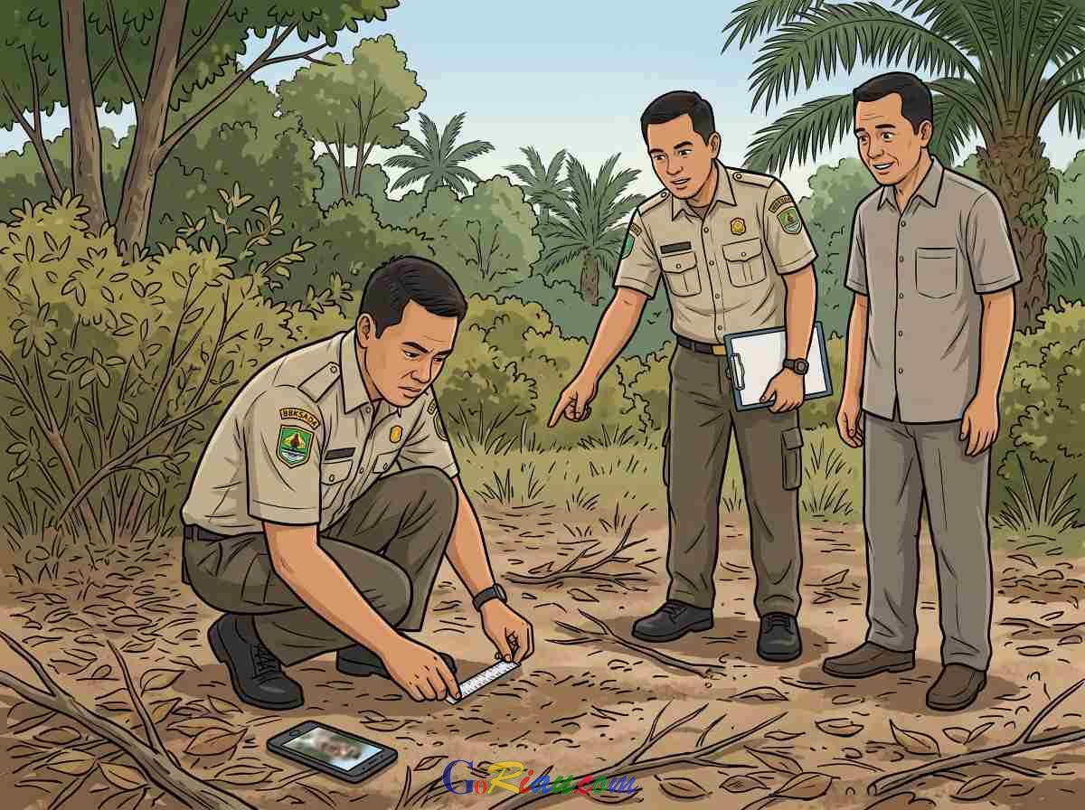 BBKSDA Riau Pastikan Kabar Kemunculan Harimau di Pasir Putih Kampar Hanya Hoaks