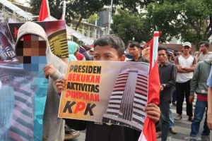 GoRiau Ngaku Dibayar Rp50 Ribu, Remaja 16 Tahun Ikut Demo Dukung Revisi UU KPK