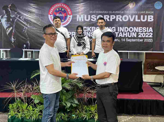 Terpilih Secara Aklamasi, M Yasmin Pimpin Kick Boxing Indonesia Riau