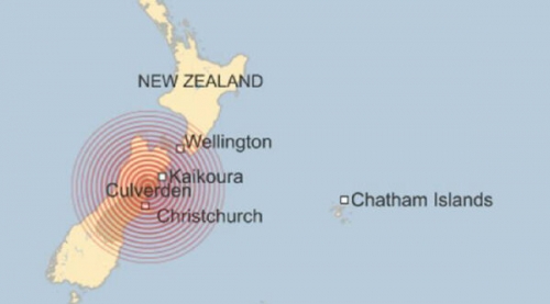 Gempa 7,8 SR Disusul Tsunami Terjang Selandia Baru