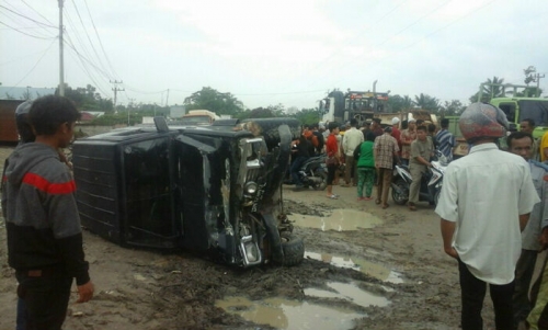 Hendak ke Sekolah, Pelajar SMPN 6 Mandau Malah Meregang Nyawa di Jalan Setelah Diseruduk Mobil Taft GT