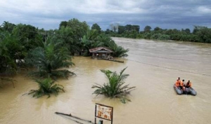 Pintu Air PLTA Koto Panjang Dibuka, Sungai Kampar Meluap, Ratusan Rumah Terendam Banjir
