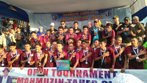Penutupan Turnamen Sepakbola Mahmuzin Taher Cup 1 2020 Dihadiri Pelatih Timnas Indra Sjafri