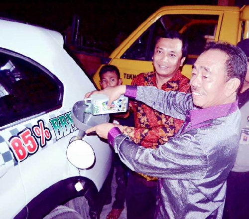 Pertama dan Satu-satunya di Indonesia, Mobil Flex Fuel Bioethanol 85 Persen Non Fosil Nabati, Teknologi Balitbang Hadir di Bengkalis Expo