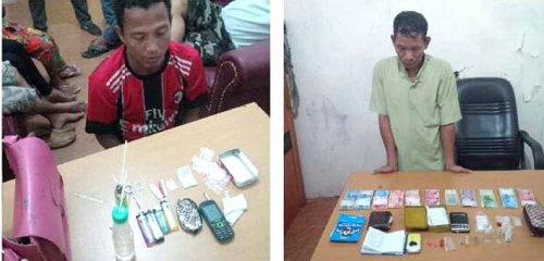 Polres Rohil Amankan Pemakai dan Bandar Sabu di Bagansiapiapi