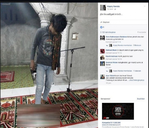 Unggah Foto Injak Alquran di Facebook, Polisi Tangkap Pemuda di Pasaman Barat