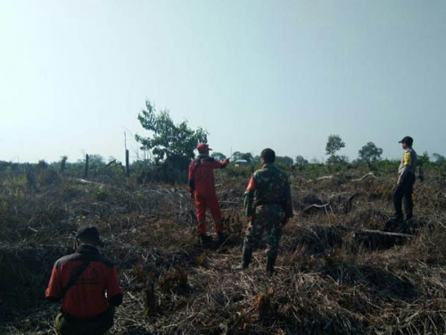 Cegah Kebakaran Lahan, TNI AD di Pelalawan Patroli hingga ke TNTN