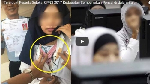 Memalukan, Peserta Tes CPNS Cantik Ketahuan Curang, Sembunyikan 2 Benda Ini dalam Bajunya