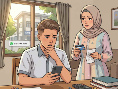SMKN 1 Langgam Diduga Tarik Uang PKL Rp1 Juta per Siswa