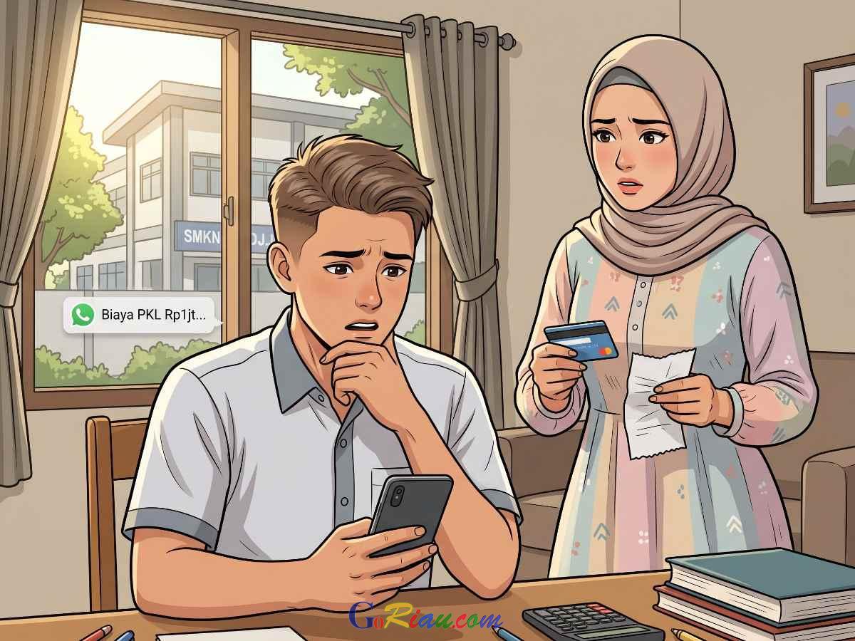 SMKN 1 Langgam Diduga Tarik Uang PKL Rp1 Juta per Siswa
