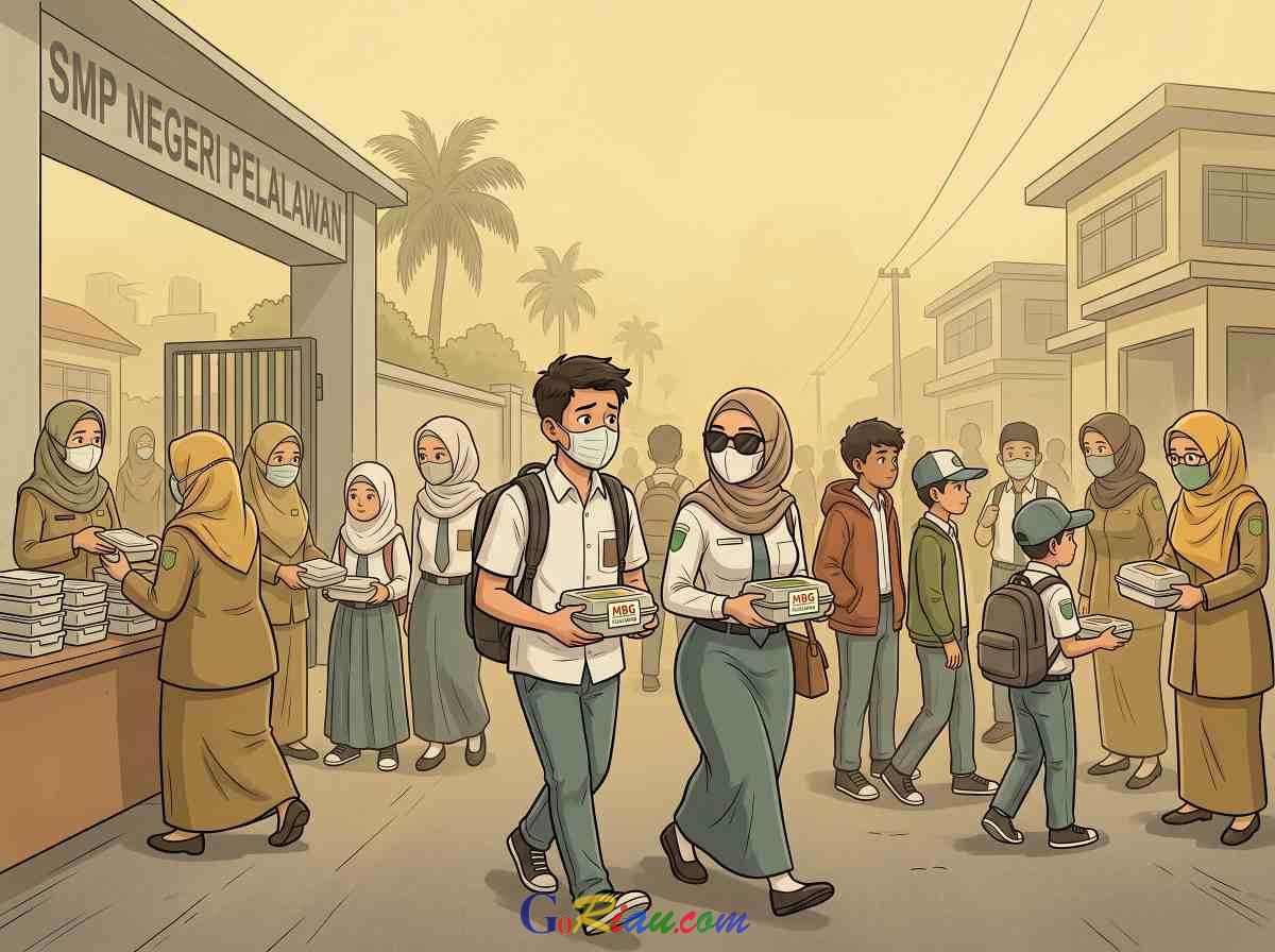 Udara Pelalawan Sangat Tidak Sehat, Disdikbud Pulangkan Seluruh Siswa TK hingga SMP