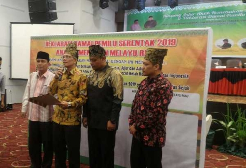 Pijar Melayu Inisiasi Deklarasi Pemilu Damai di Riau