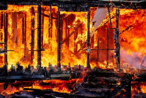 32 Kios Ludes Terbakar di Pasar Kuok Batang Kapas