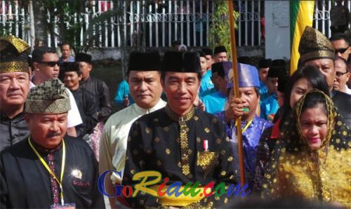 Sampai di LAMR, Jokowi Datuk Seri Setia Amanah Negara Dinilai Berhasil Usir Jerebu dari Riau