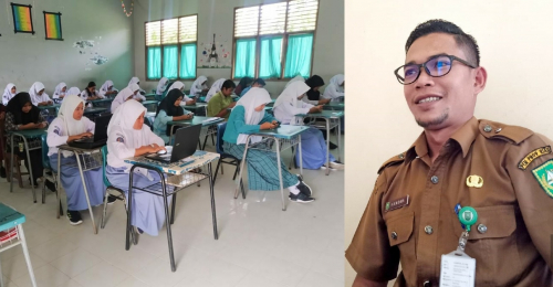 Pertama di Riau, SMA/SMK di Rohul Sukses Terapkan Ujian Berbasis IT