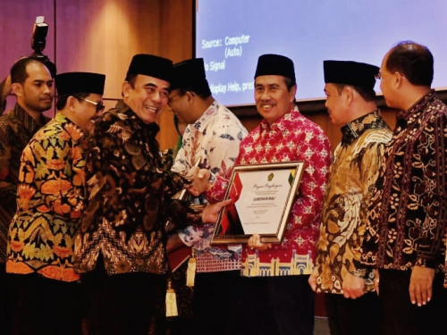 Terima Penghargaan dari Menteri Agama, Gubri Syamsuar: Ini Buah dari Doa dan Dukungan Masyarakat Riau