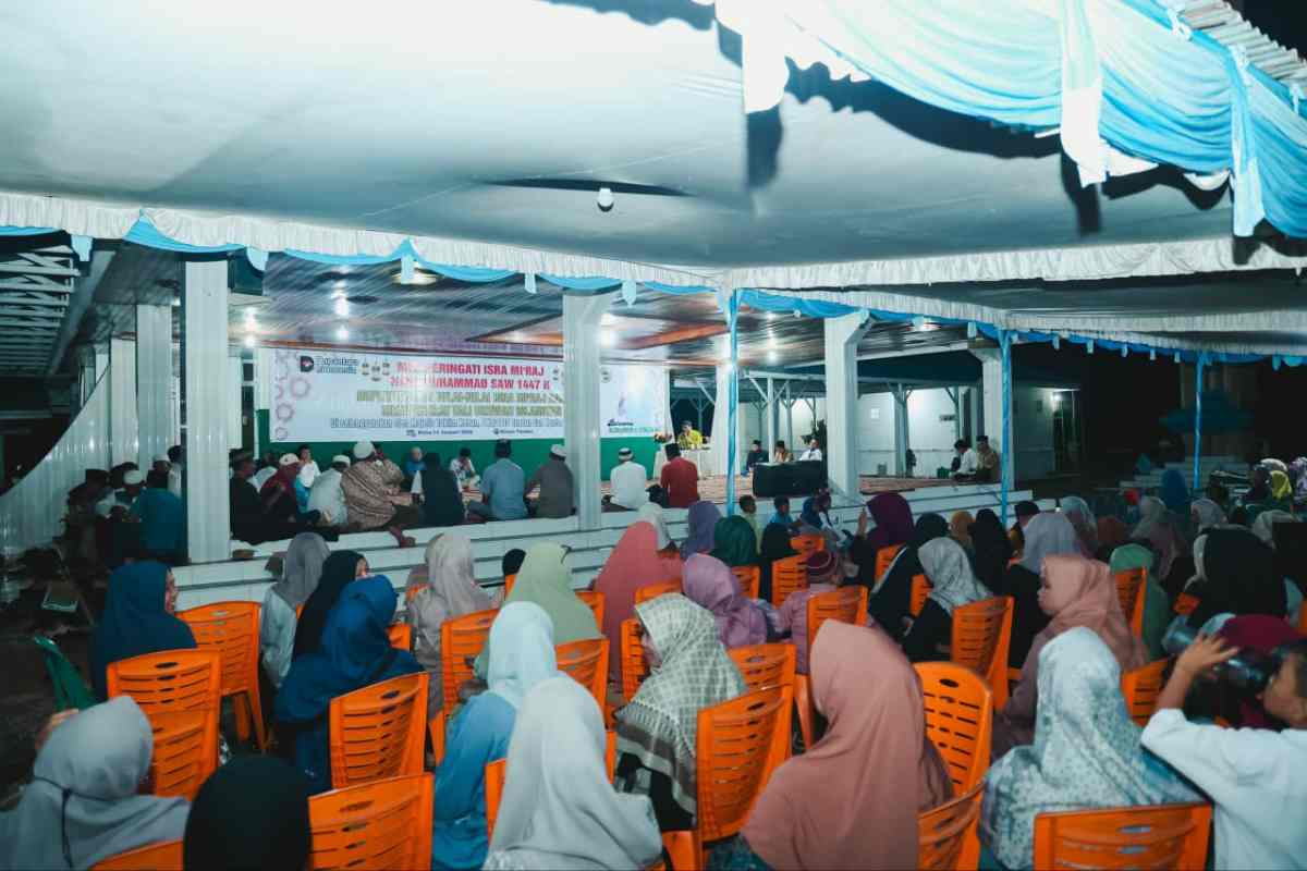Ratusan Masyarakat Kasikan-Talang Danto Peringati Isra Miraj Bersama PTPN IV Regional III Tandun