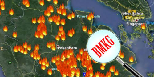 Satu Titik Api Muncul di Kecamatan Kuala Kampar Pelalawan