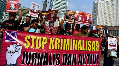 Komite Keselamatan Jurnalis Kecam Pemidanaan Jurnalis dengan UU ITE