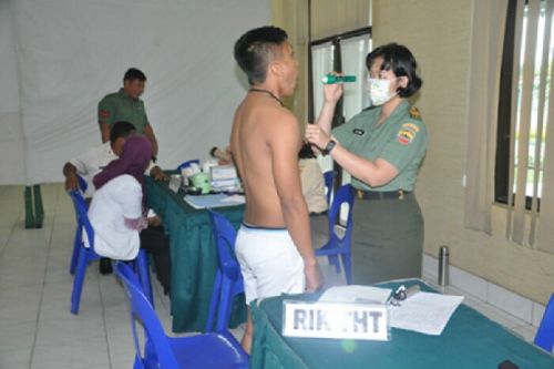 177 Pemuda Ikuti Seleksi Calon Tamtama Prajurit Karier TNI AD di Makorem 031/WB