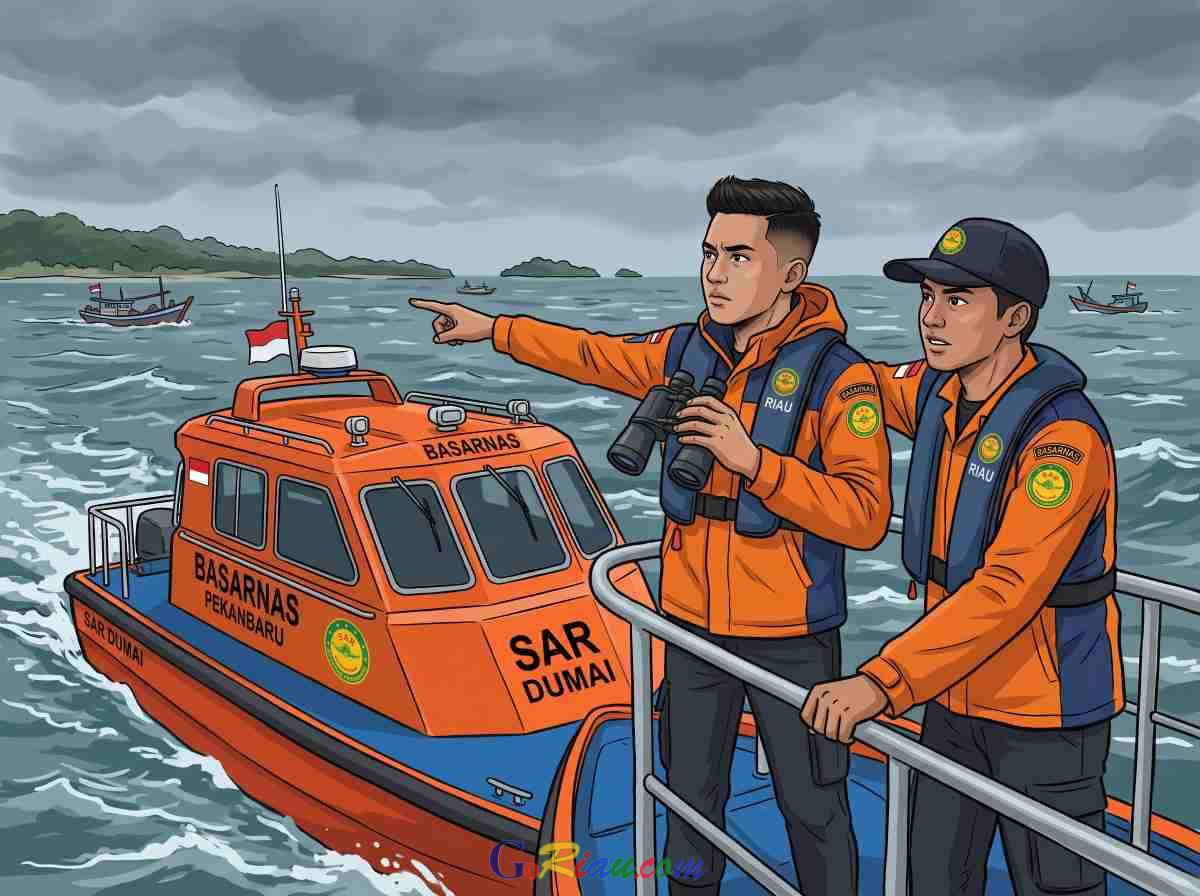 Kapal Pekerja Migran Terbalik Diterjang Badai di Perairan Pulau Rupat Bengkalis, Tiga Penumpang Hilang