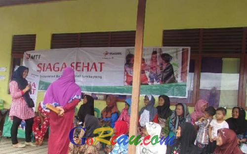 Gandeng Klinik RZ, MTT Sumatera Bagian Tengah Laksanakan Siaga Sehat di Desa Belantaraya Inhil