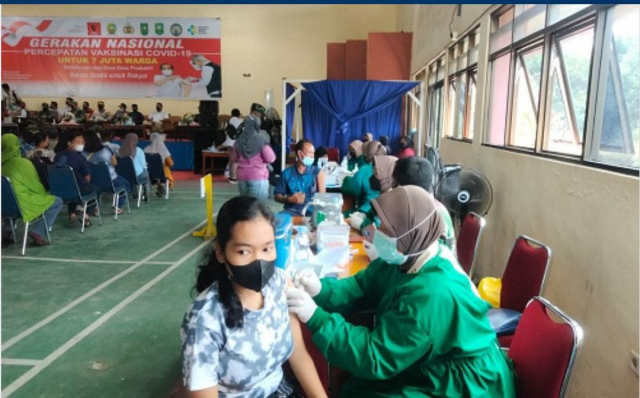 Percepat Gernas Vaksinasi, Ormas Projo Beserta TNI dan Gapki Salurkan 6.000 Dosis untuk Masyarakat di Kandis