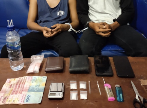 Pagi Buta, Polsek Mandau Sudah Tangkap 2 Pengedar Narkotika di Gajahmada