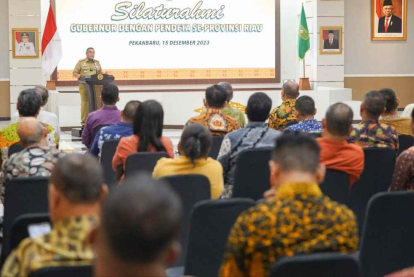 GoRiau Bertemu Pendeta se-Provinsi Riau, Gubri Edy Natar Nasution Paparkan Arah Pembangunan Riau