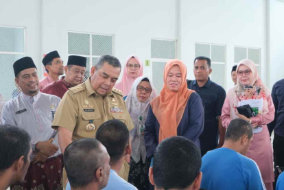 GoRiau Kunjungi Pasien ODGJ di RSJ Tampan, Ini Pesan Gubernur Edy Natar Nasution