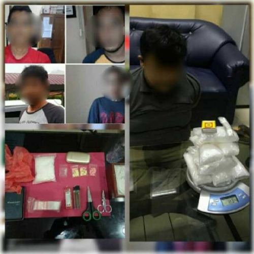 Pecatan PNS Ditangkap Bersama Oknum Perawat dan 3 Pria, Hampir 1 Kg Sabu serta Puluhan Butir Pil Ekstasi Disita Polisi Dumai