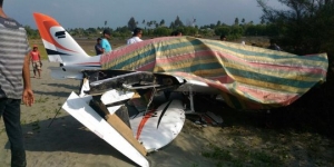 GoRiau Pesawat yang Dipiloti Gubernur Aceh Rusak di Udara, Kedua Sayap Patah Saat Mendarat Darurat