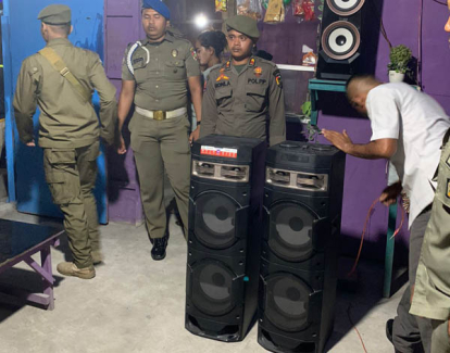 GoRiau Satpol PP Kota Pekanbaru Lakukan Razia Warung Remang-remang di Jalan Kubang Raya