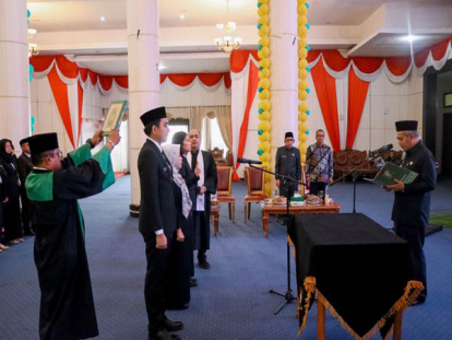 GoRiau Pj Bupati Kampar Kukuhkan 141 Pejabat Fungsional di Pemkab Kampar