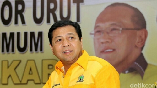 Akom Mengaku Kalah, Setya Novanto Jadi Ketua Umum Golkar