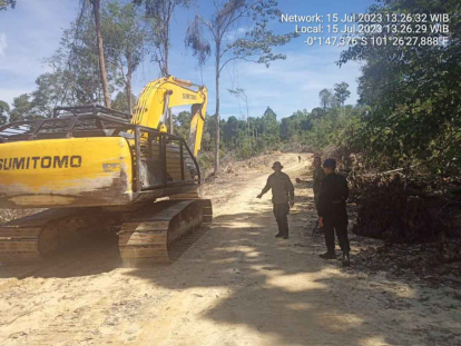 GoRiau DLHK Riau Amankan 3 Orang Perambah Hutan di Sahilan Darussalam Kampar