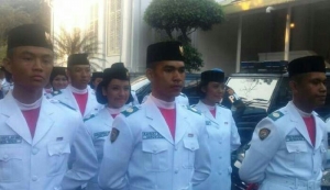 GoRiau Meski Hanya Penjaga Gordon pada Penurunan Bendera Merah Putih, Gloria Hamel Tetap Bahagia